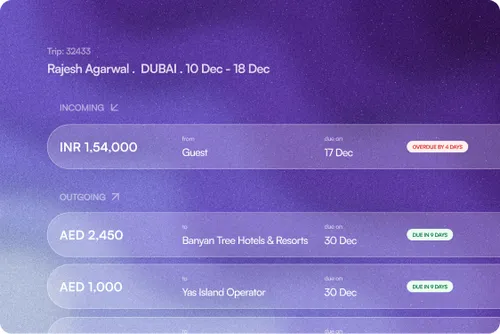 Sembark trip-wise payment tracking