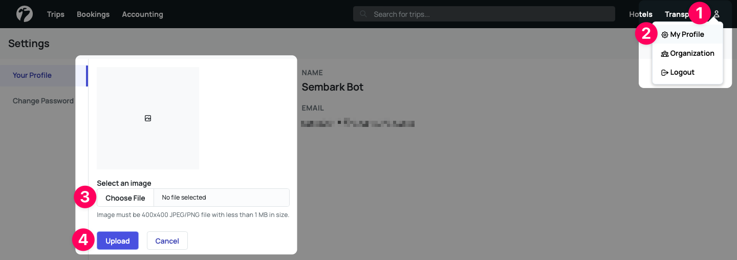 Add Profile Image
