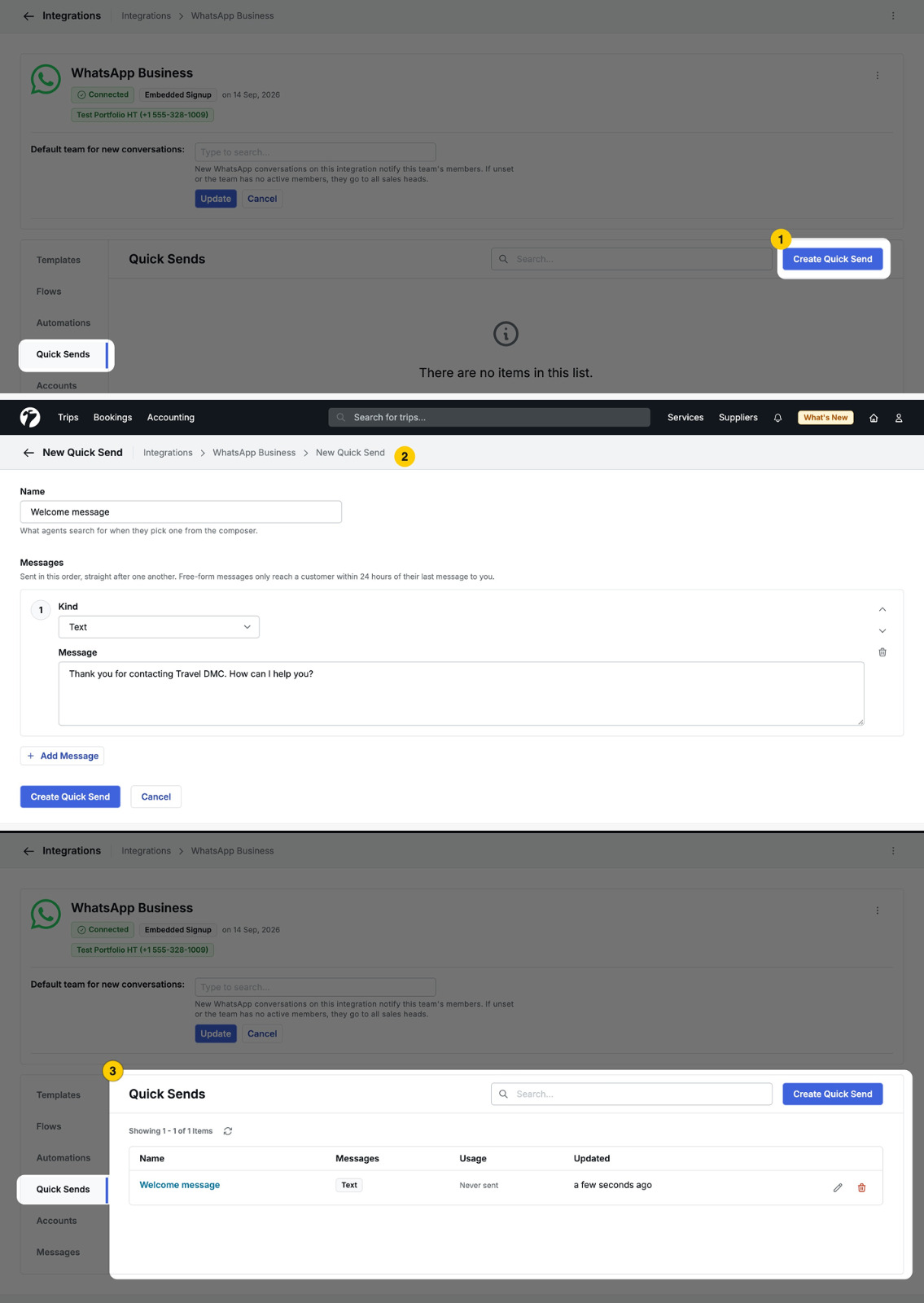 Image for Quick Sends