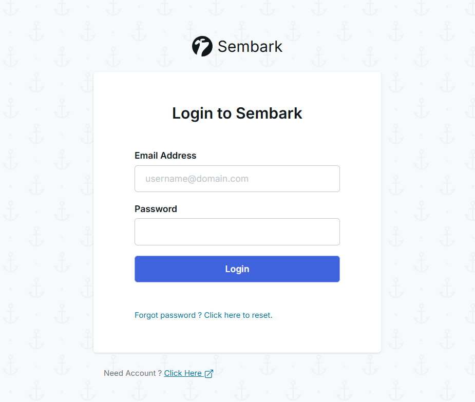 Login to Sembark | Documentation | Sembark Travel Software