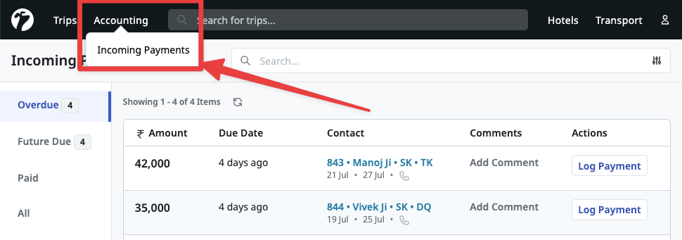 Image showing Hotel replacement during hotel booking status update.