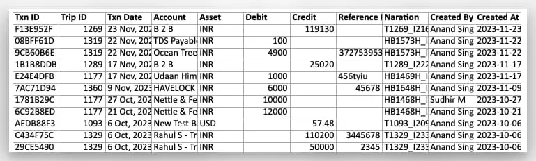 Image showing single account's statement download