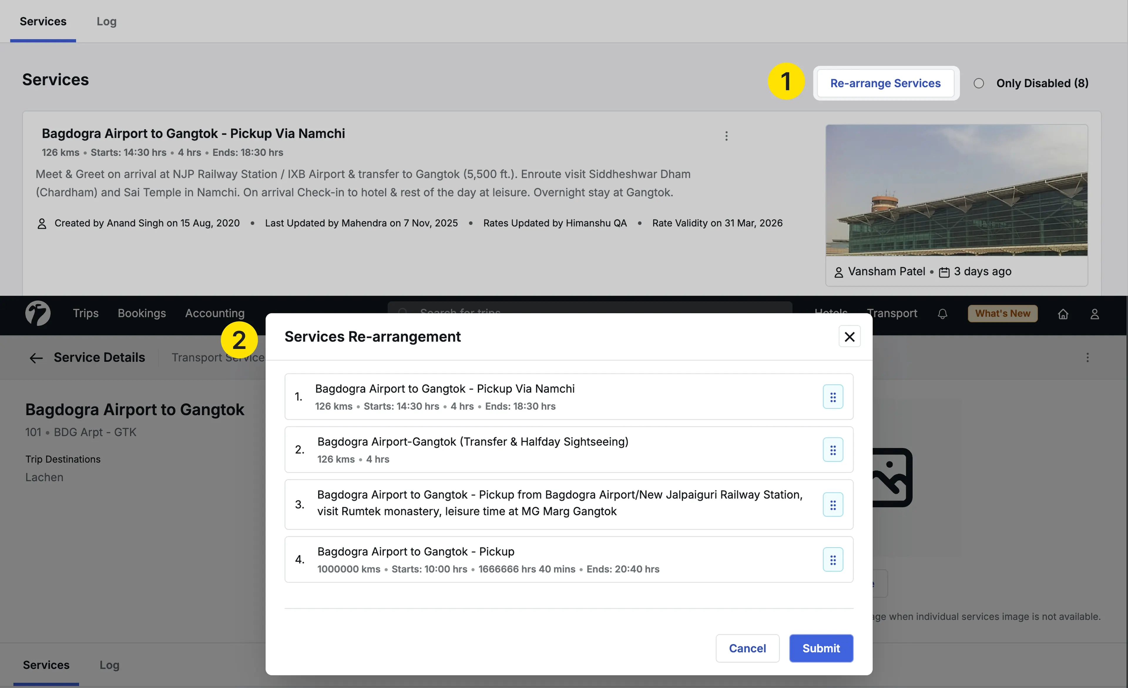 Image Showing Transport services Re-arrange