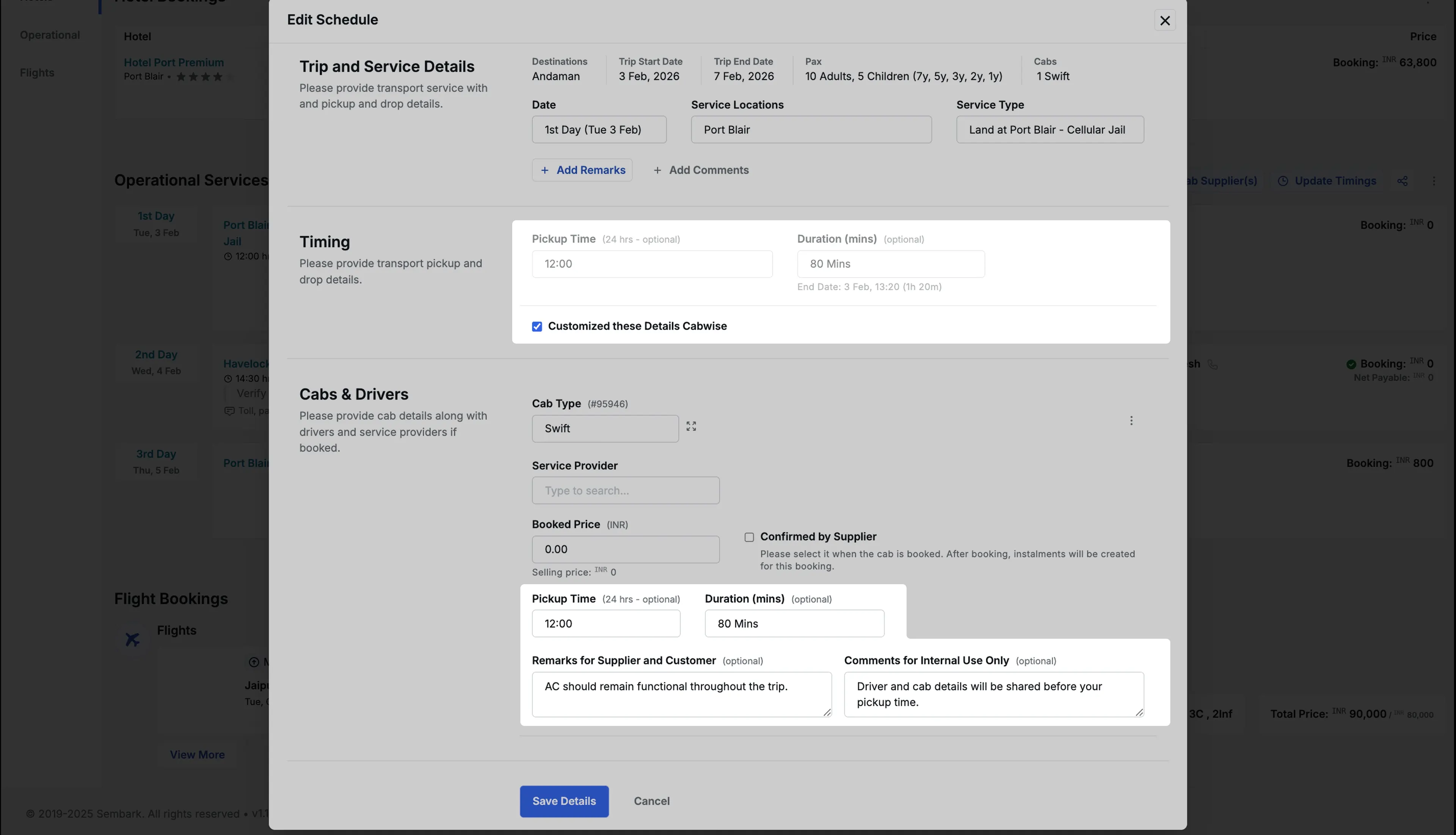 Image Showing Multiple Cab Management in single service