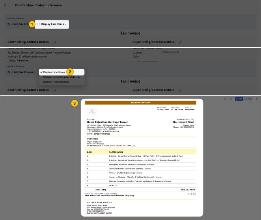 Image showing add line item