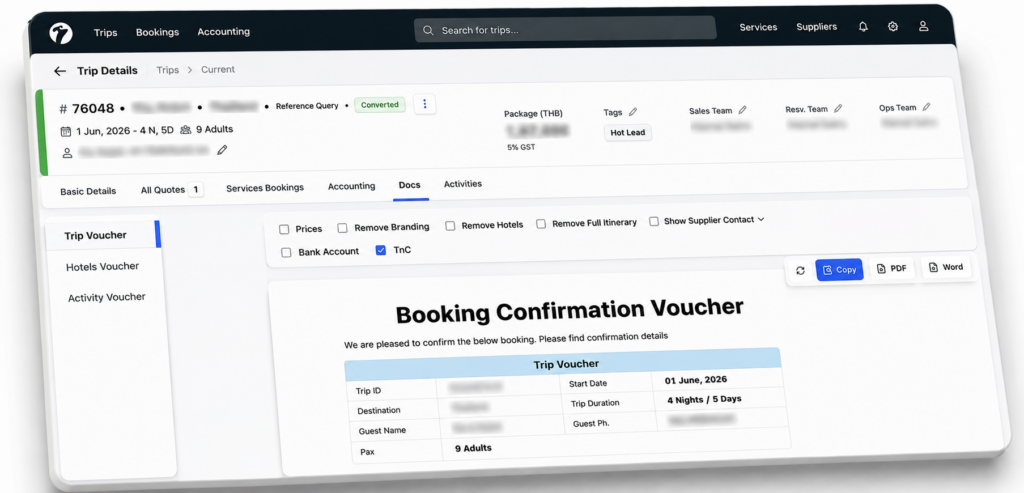 Tour Booking Voucher