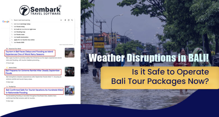 Showing Weather Disruptions in Bali! Is it Safe to Operate Bali Tour Packages now?